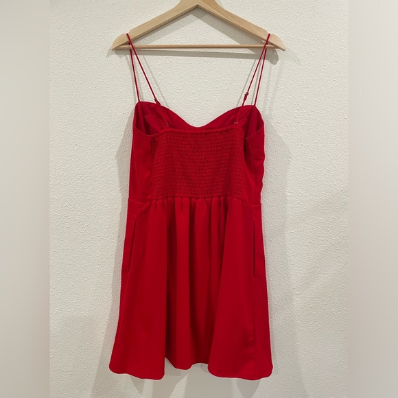Abercrombie & Fitch Red Sweetheart Mini Valentine’s Day Dress Size Large - Picture 4 of 6